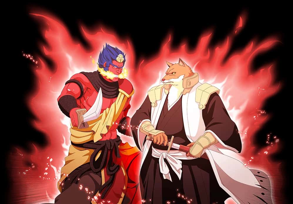 Sajin Komamura (Tag Team version) key art
