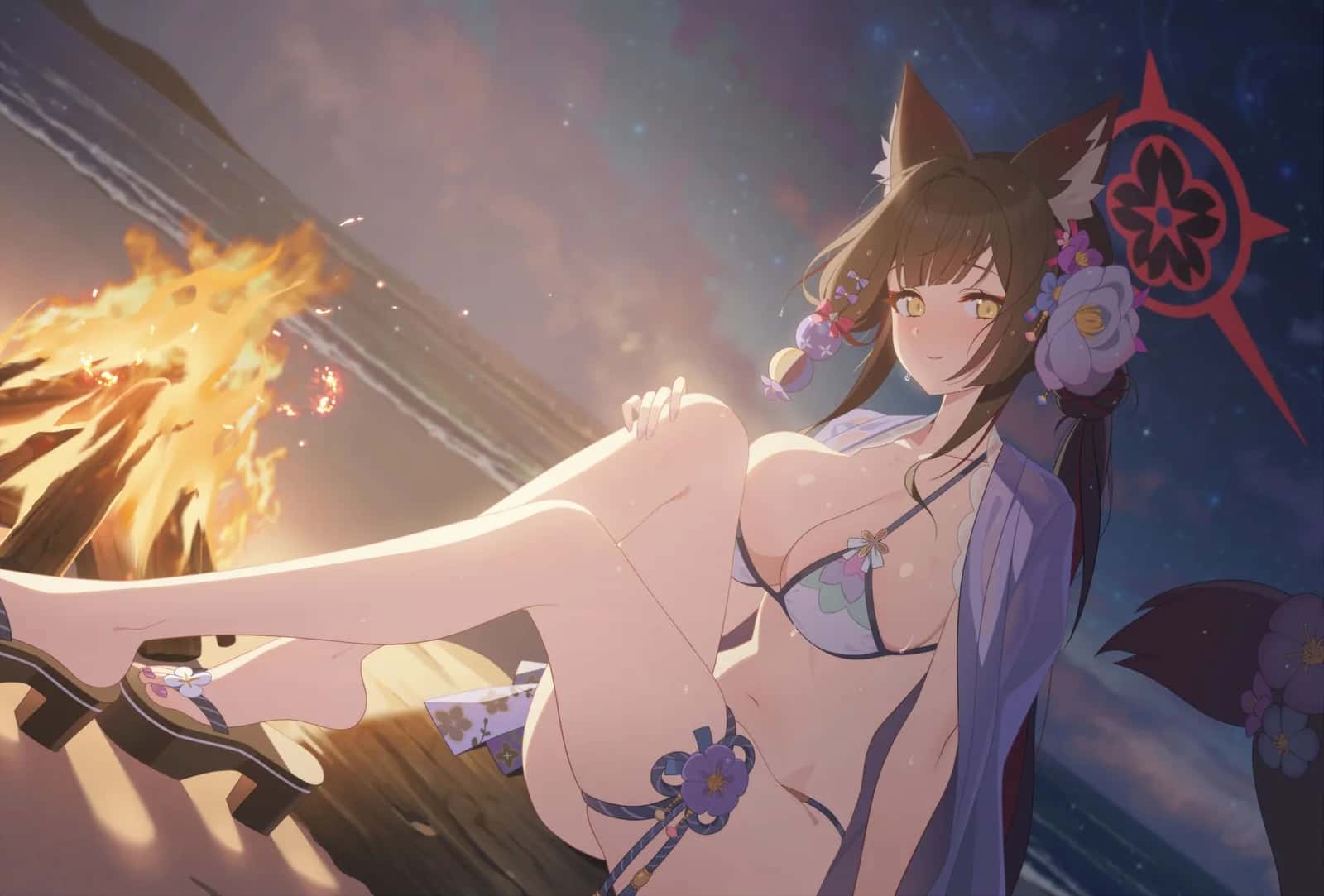 Wakamo (Swimsuit) key art