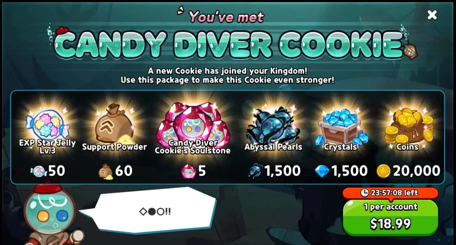 Candy Diver Cookie key art