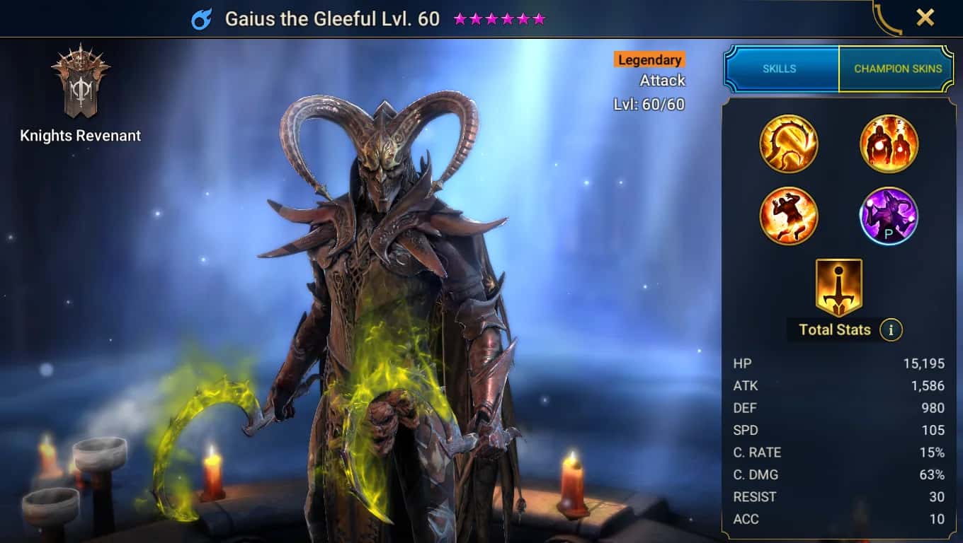 Gaius the Gleeful key art