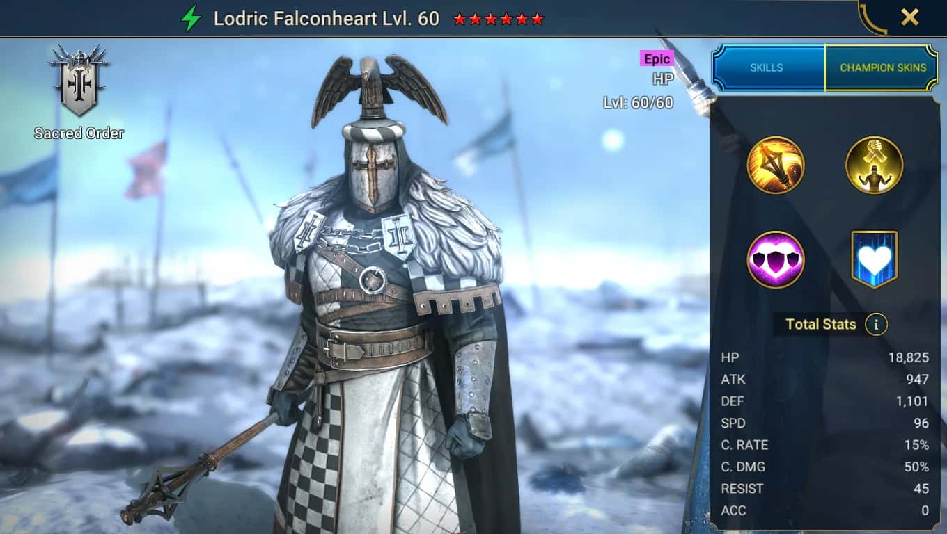 Lodric Falconheart key art