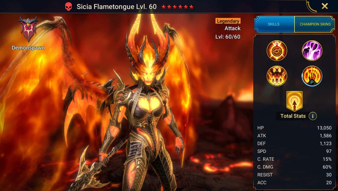 Sicia Flametongue key art