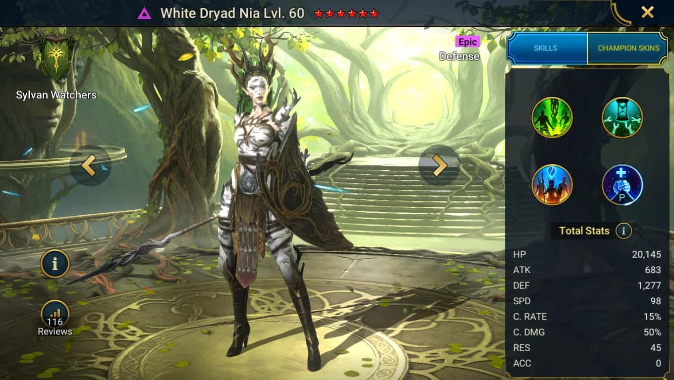 White Dryad Nia key art