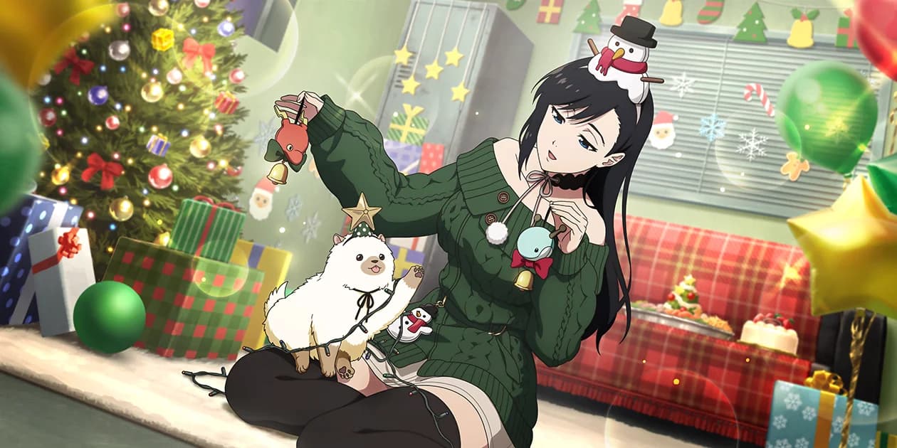 Noel Niihashi and Osushi (Burn the Witch Christmas version)