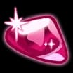 Solid Pink Sugar Crystal
