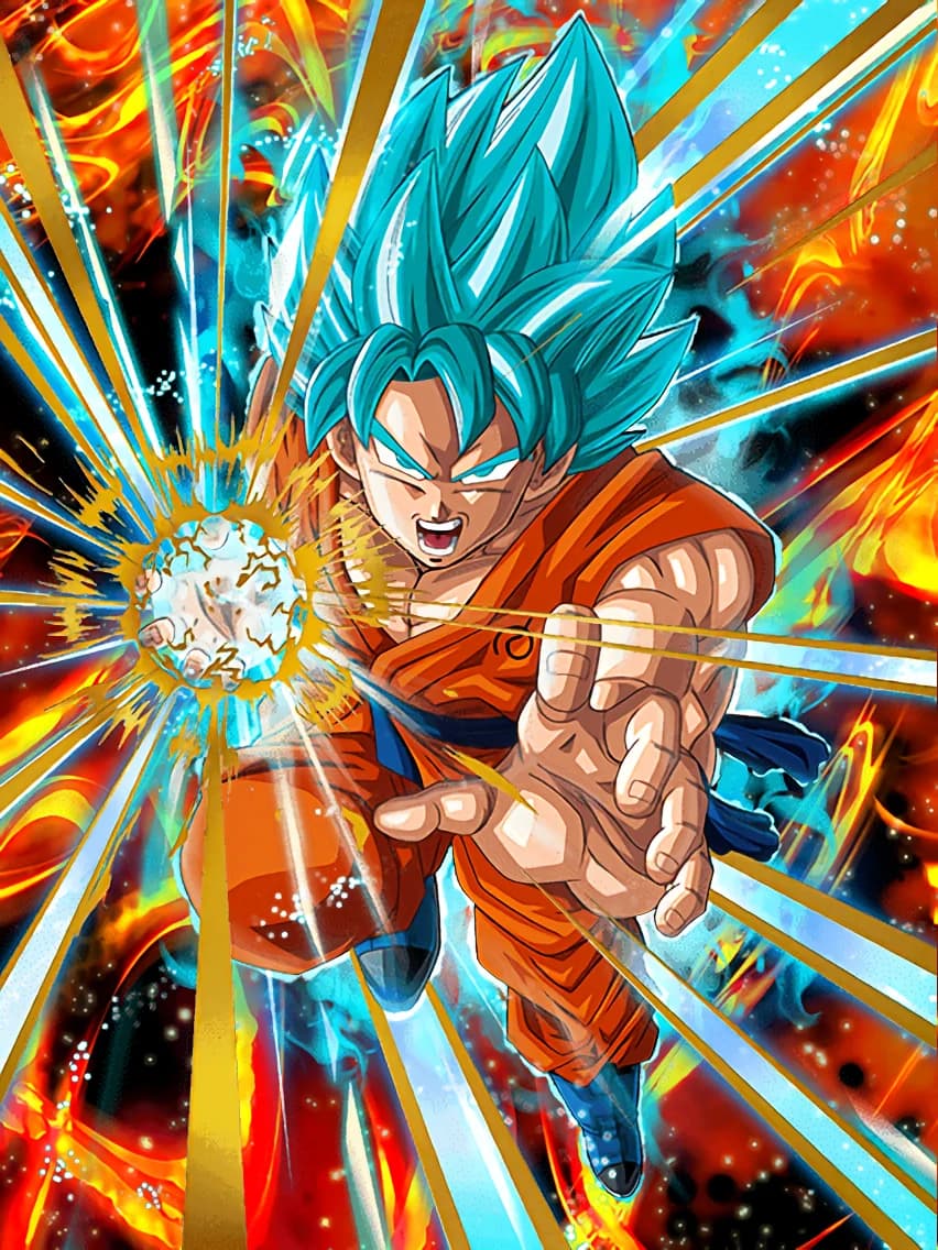 A God Evolved Super Saiyan God SS Goku