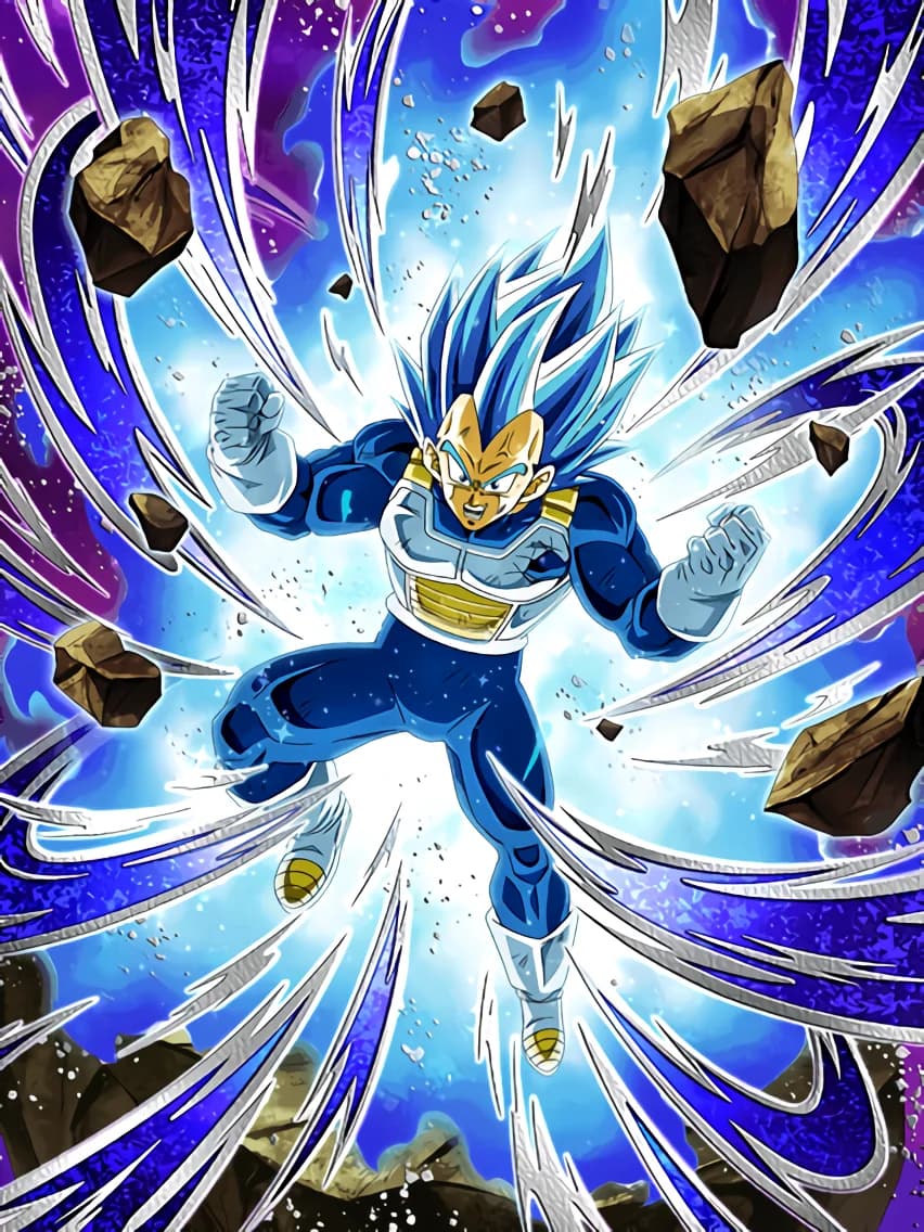 Evolution of Divine Force Super Saiyan God SS Evolved Vegeta