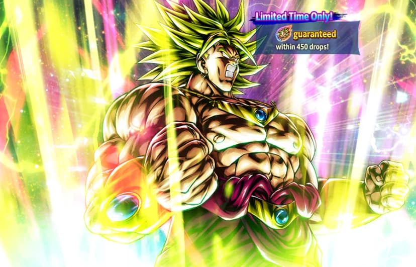 Legendary Super Saiyan Broly (UL, Purple) rate-up banner