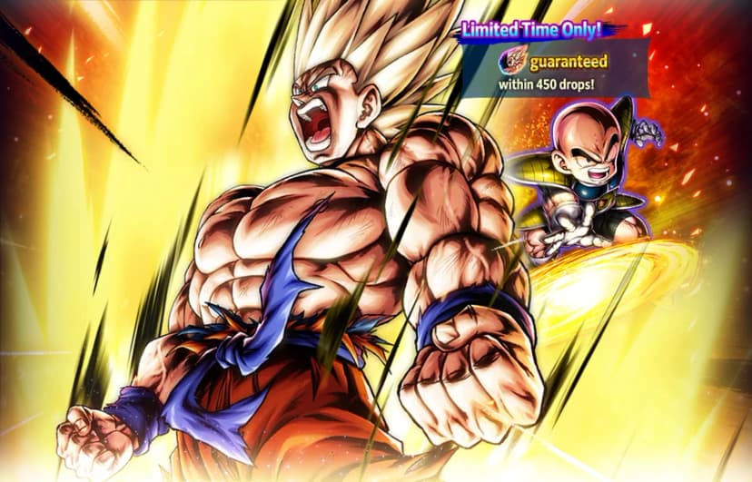 Super Saiyan Goku (UL, Yellow) rate-up banner