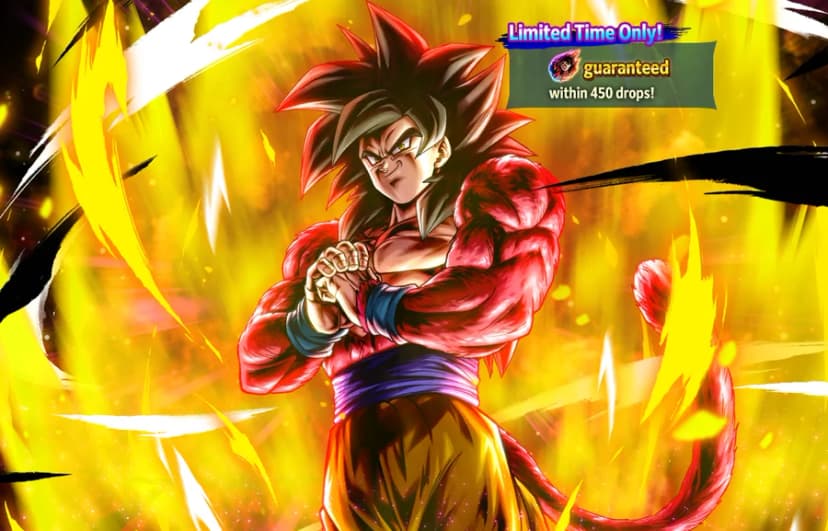 Super Full Power Saiyan 4 Goku (UL, Green) rate-up banner