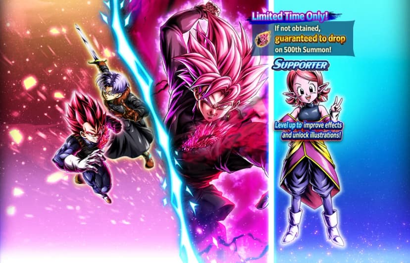 Super Saiyan Rosé Ultra Supervillain Goku Black (Legend, Blue) rate-up banner