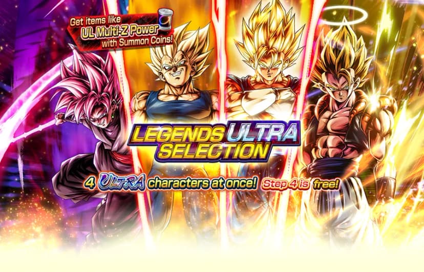 Majin Vegeta (UL, Yellow) rate-up banner