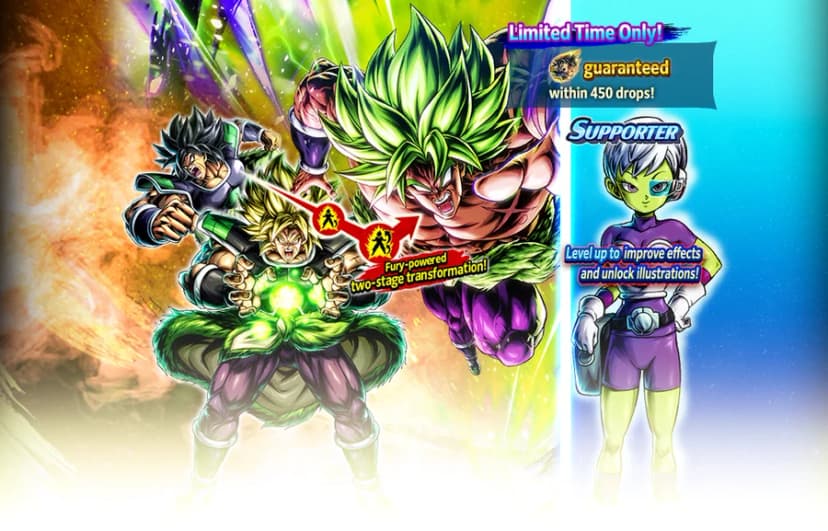 Broly: Fury (Legend, Green) rate-up banner