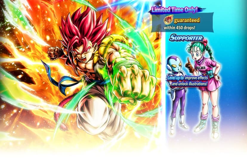 Super Saiyan God Shallet (Legend, Green) rate-up banner
