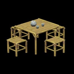 Bamboo Outdoor Tea Table