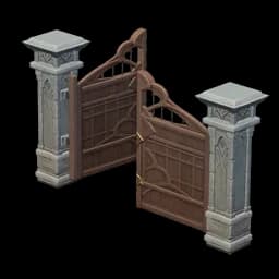 Birch Main Courtyard Gate