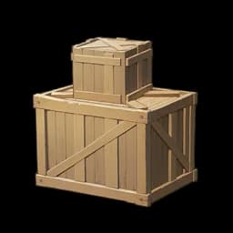 Cargo Crate Filled with Heavy Parts
