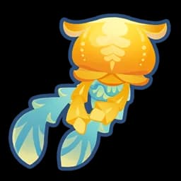 Clear Gold Hat Jellyfish