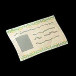 Green-Edged Paper Slip