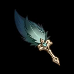 Green Feather Accessory
