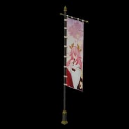 "Kitsune Guuji" Exclusive Painted Flag Banner