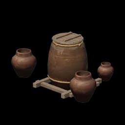 "Kokutan" Thick-Walled Clay Water Tank