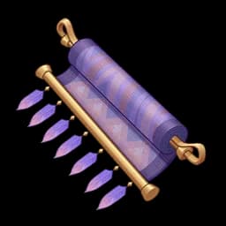 Legend-Inscribed Woven Scroll