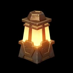 Lightweight Metal Lamp
