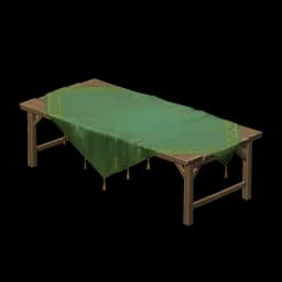 Long Table With Tablecloth