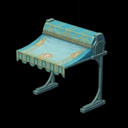 Machine-Dyed Awning: "Lumidouce Blue"