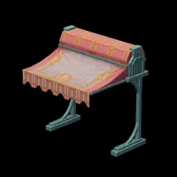 Machine-Dyed Awning: "Marcotte Red"