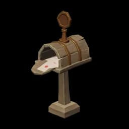 Mallow Wood Mailbox: "Storage"