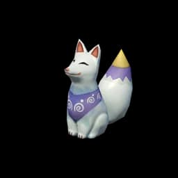 Maple Wood White Kitsune