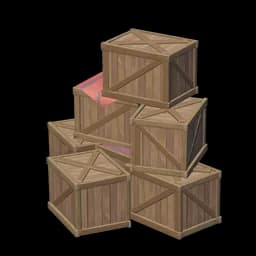 Messy Pile of Fir Crates