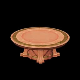 "One-Legged Round Shield"