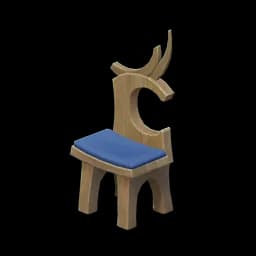 Pedunculate Oak Wood "Moonrest" Backed Chair