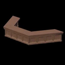 Pine Reception Counter