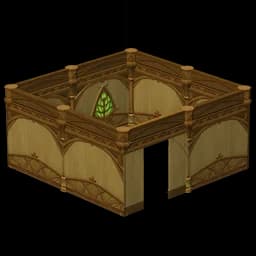 Simple Brightwood Carved Wall