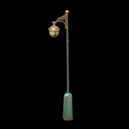 Standing Flammabomb Wood Street Lamp