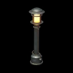 Standing Street Lamp: Beacon in the Misty Night
