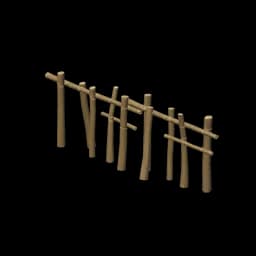 Sturdy Pine Fence