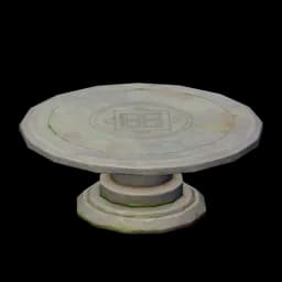 Tea Village Stone Table: Cultured Leisure
