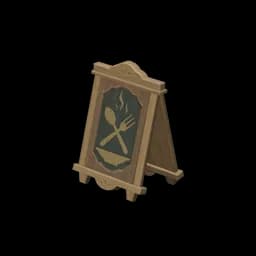Wooden Restaurant Signboard
