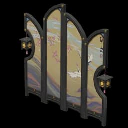 Yumemiru "Jukaku" Folding Screen