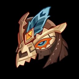 Demon-Warrior's Feather Mask