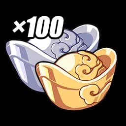 Auspicious Gold & Felicitous Silver x100