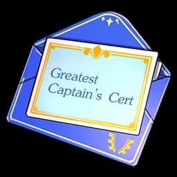 Greatest Captain's Cert