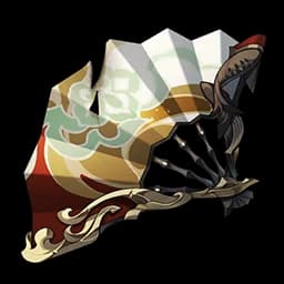 Fan With Plain Carp Print