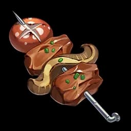Stone-Roasted Meat Skewer