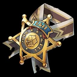 Wastelander's Black Iron Police Badge